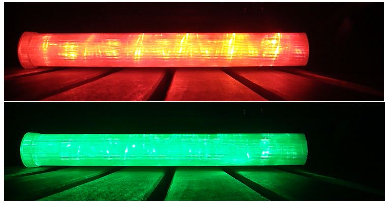 Baton lumineux ECO Leds rouges et vertes - Metropole Equipements