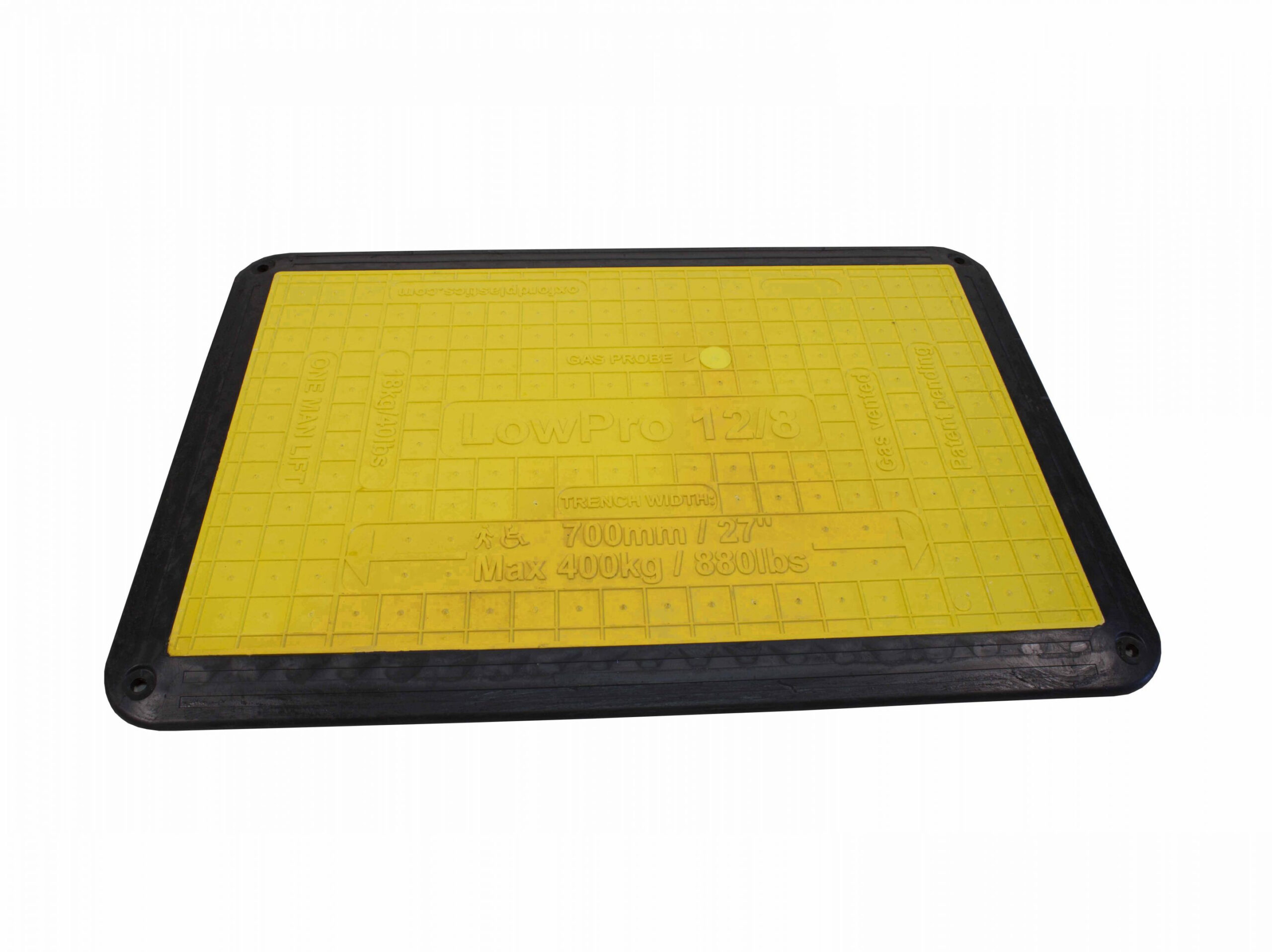 Plaque De Chantier Jaune Pour Piétons Et Véhicules - Polyéthylène Haute Densité, 244x122 Cm, épaisseur 1 Cm, Double Face Antidérapante - 3